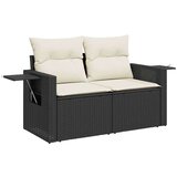  7-dijelni set vrtnih sofa od poliratana s jastucima crni | shoptok.hr