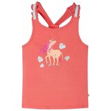  Dječja majica bez rukava koraljne boje 140 | shoptok.hr
