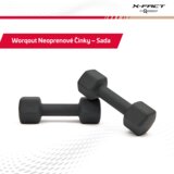 Worqout Fitness Dumbbells Neoprene Dumbbells Dumbell 1.0 kg 2 pcs - unisex | shoptok.hr