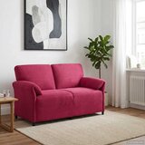 SOFA za dvije osobe Vinska crvena 158 x 83 x 95 cm Baršun | shoptok.hr