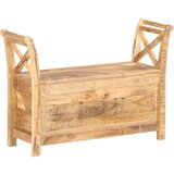  Klupa za hodnik 103 x 33 x 72 cm od masivnog drva manga - masivno drvo manga Slike