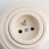  Kliklap - Retro kućna utičnica sa ramom 230V bež | Eponuda.com