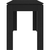  Blagovaonski stol crni 120 x 60 x 76 cm konstruirano drvo | shoptok.hr