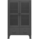 vidaXL Industrijska omara antracitna 70x40x115 cm kovinska | Shoptok.si