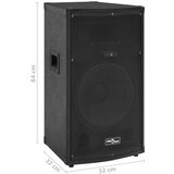  Profesionalni pasivni scenski zvučnik 1000 W crni 37x37x64cm | shoptok.hr