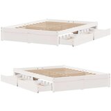 vidaXL Okvir kreveta bez madraca bijeli 120 x 200 cm masivna borovina | shoptok.hr