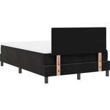 Box Spring Postelja z Blazino Črna 120x200 cm Žamet, (22052810) | Shoptok.si