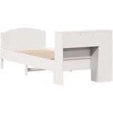  Krevet s regalom za knjige bez madraca bijeli 75x190cm borovina | shoptok.hr