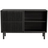 Jotex Črna omarica v jesenovem dekorju z drsnimi vrati 124x80x45 cm Sion – | Shoptok.si