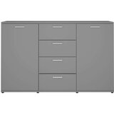  Komoda siva 120 x 35 5 x 75 cm od konstruiranog drva | shoptok.hr