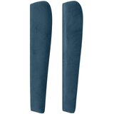  Uzglavlje s ušima tamnoplavo 163x23x118/128 cm baršunasto | shoptok.hr