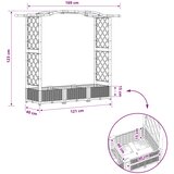 Povišeni krevet s mrežom i krovom Smeđa 169 x 40 x 125 cm PP | shoptok.hr