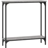  Konzolni stol siva boja hrasta 75x22,5x75 cm konstruirano drvo | shoptok.hr