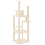  Penjalica za mačke sa stupovima za grebanje krem 153 cm | shoptok.hr