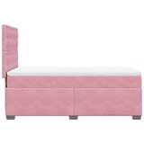 vidaXL box spring krevet s madracem ružičasti 100x200 cm baršunasti | shoptok.hr