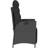  3-dijelni bistro set s jastucima crni od poliratana - Crna 1 | shoptok.hr