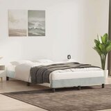  Okvir kreveta bez madraca svijetlo sivi 80x220 cm baršun | shoptok.hr