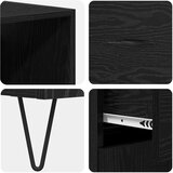 vidaXL Highboard Zidne s ladicama 2 pcs Crni hrast Konstruirano drvo | shoptok.hr