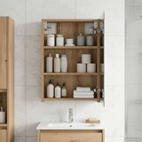  Kopalniška ogledalna omara s polico Oreh 40 x 10,5 x 60,5 cm, (5000233311) | Shoptok.si