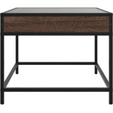  Stolić s beskonačnim LED svjetlima boja hrasta 50x50x41 cm | shoptok.hr