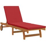  Ležaljka Smeđa 199 x 63 x 85 cm Čvrsto drvo akacije | Eponuda.com