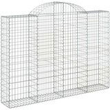  Obokane gabion košare 14kosov 200x30x140/160cm pocinkano železo, (20981939) | Shoptok.si