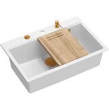 Quadron sudoper MARC WORKSTATION + nano PVD snježno bijela/bakar s daljinskim upravljanjem | shoptok.hr