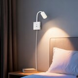  Immax NEO 08296L - Zidna lampa sa USB PUNTO 1xGU10/9W/230V bela | Eponuda.com