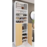 MID.YOU OMARA ZA ČEVLJE bela, barve bukve | Shoptok.si