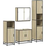 Maison Chic Kopalniški sestavi - Kopalniška garnitura 4-delna sonoma hrast inženirski les, (21788076) | Shoptok.si