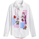 Desigual Srajce & Bluze CAM_FLOWERS MINNIE 25SWCW24 Bela | Shoptok.si