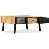  Stolić za kavu od masivne reciklirane tikovine 90 x 65 x 40 cm | shoptok.hr