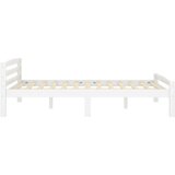  Posteljni okvir bel iz trdne borovine 120x200 cm, (20645339) | Shoptok.si