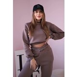 Kesi Insulated set with a short mocha sweatshirt | shoptok.hr