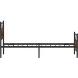 vidaXL Okvir kreveta bez madraca dimljena boja hrasta 90x200 cm drveni | shoptok.hr