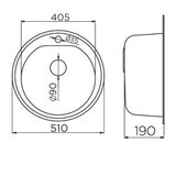 Metalac granitna usadna sudopera xVenera bež E510 ø90 | Eponuda.com