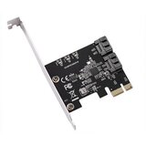 E-green pci-express kontroler 2-port sata iii int. kartica JMB582 chipset Cene