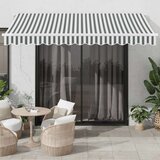 vidaXL Tenda na automatsko uvlačenje antracit i bijela 350x250 cm | shoptok.hr