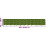  Zaslon za balkon s lišćem Zelena i žuta 500 x 75 cm | Eponuda.com