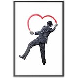  Plakat - Elegant Graffiti Artist 60x90 Crni okvir s margom | shoptok.hr