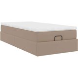 vidaXL Okvir kreveta s madracem cappuccina 90x190cm umjetna koža | shoptok.hr