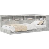  Krevet s policama Betonski sivi 75 x 190 cm Konstruirano drvo | shoptok.hr