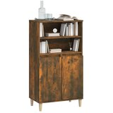  Visoka komoda dimljenog hrasta 60x36x110 cm konstruiranog drva | shoptok.hr