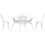  Set od 3 Bijela Lijevani Aluminij 150 x 90 x 72 cm | shoptok.hr