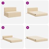 SK Zložljiv kavč postelja Krem 70 x 80 x 60 cm Blago, (5000300753) | Shoptok.si