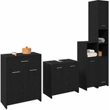  Set namještaja za kupaonicu 4 kom. Crni hrast | shoptok.hr