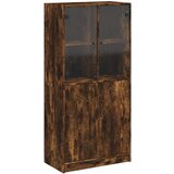 Furnova Visoka omara z vrati dimljeni hrast 68x37x142 cm inženirski les, (21954914) | Shoptok.si