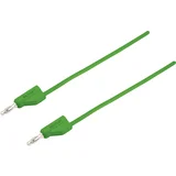 Merilni kabel [vtikač 4 mm - vtikač 4 mm] 0.5 m zelene barve MSB-300 zložljiv drug v drugega, (20422766)