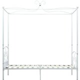  Za krevet s nadstrešnicom bijeli metalni 100 x 200 cm | shoptok.hr