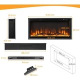  Električni kamin - zidni ili samostojeći, dim. 91,5 x 14 x 45 cm | shoptok.hr